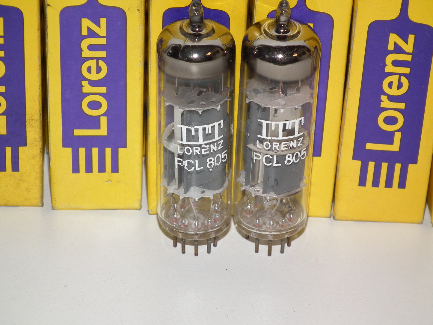Platinum Matched Pair (2 tubes) PCL805 ITT Lorenz West Germany