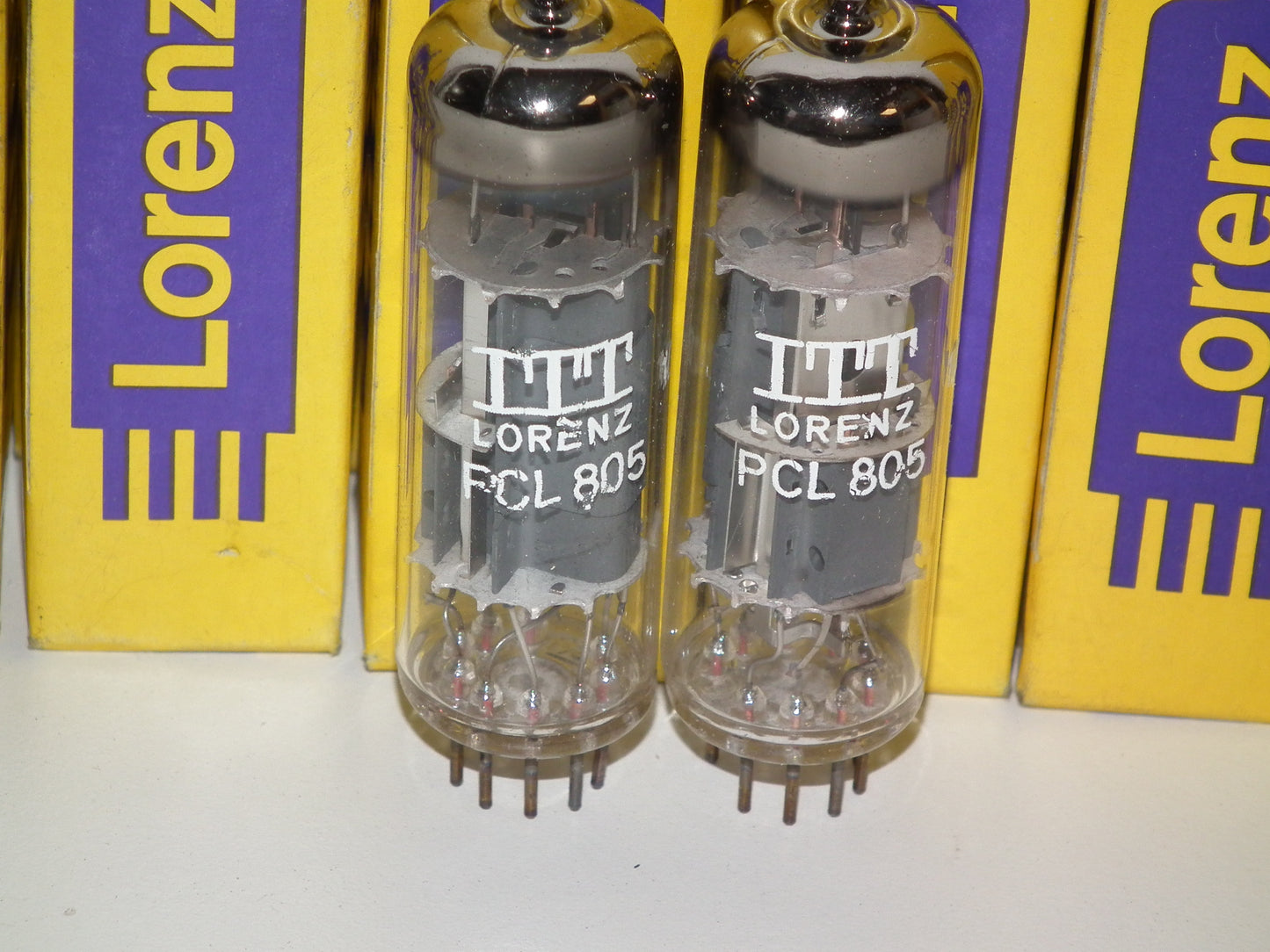 Platinum Matched Pair (2 tubes) PCL805 ITT Lorenz West Germany