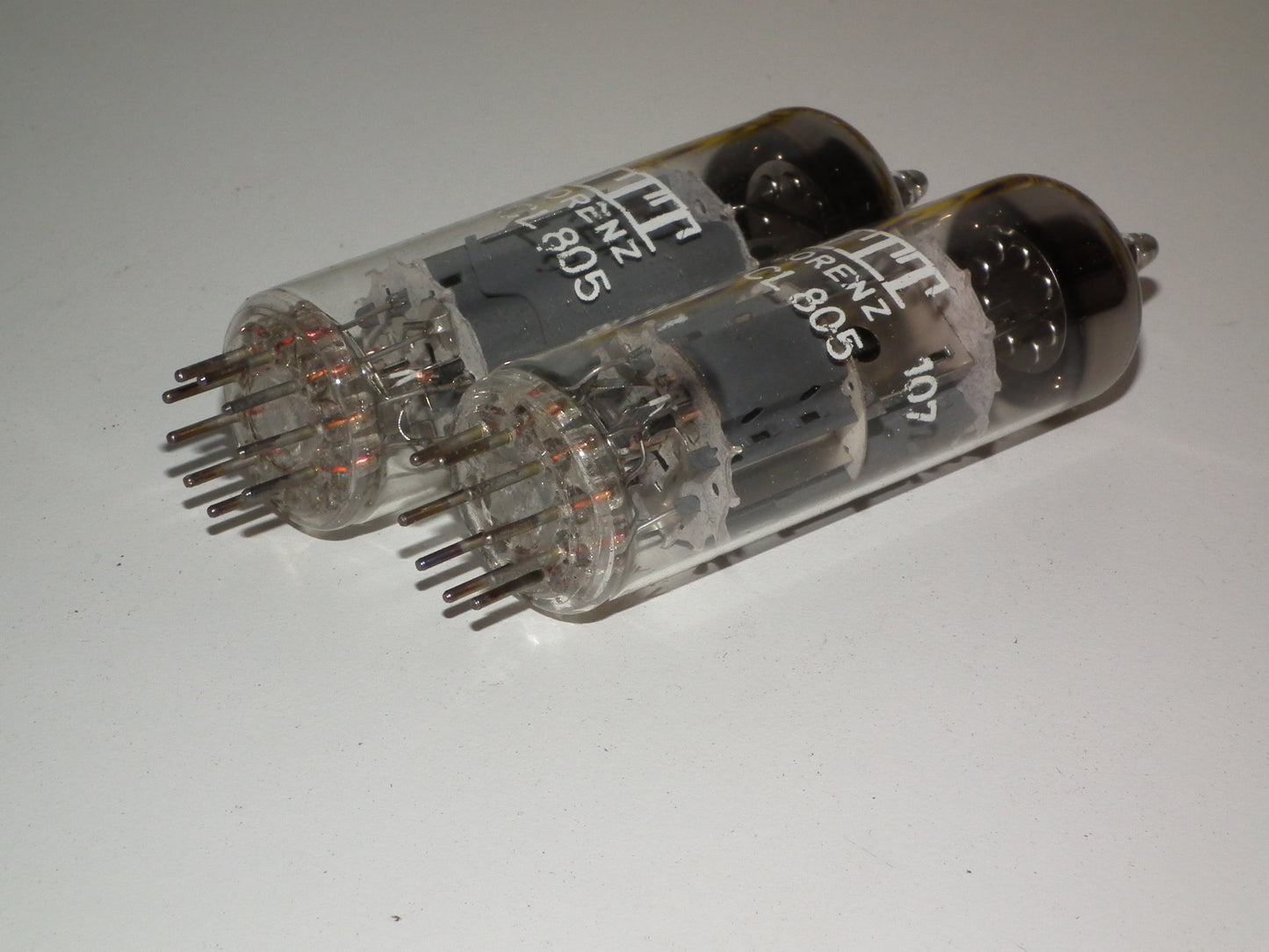 Platinum Matched Pair (2 tubes) PCL805 ITT Lorenz West Germany