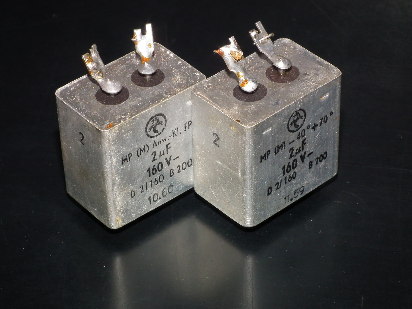 Hydra AEG Berlin PIO capacitors 2uF 160V Audio coupling two pcs (2)