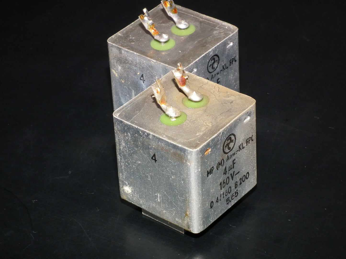 Hydra AEG Berlin PIO capacitors 4uF 160V Audio coupling two pcs (2) 60s