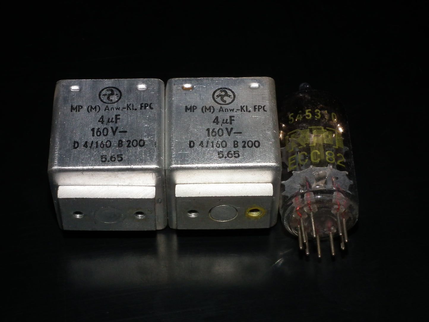 Hydra AEG Berlin PIO capacitors 4uF 160V Audio coupling two pcs (2) 60s
