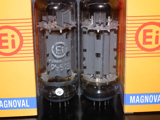 PL519 EI 40KG6 PLATINUM Matched PAIR EAR Used Tested 200mA