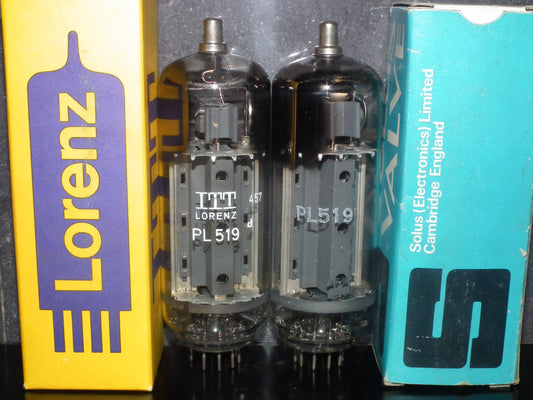 PL519 Mullard 40KG6 Matched PAIR Blackburn Solus ITT Lorenz