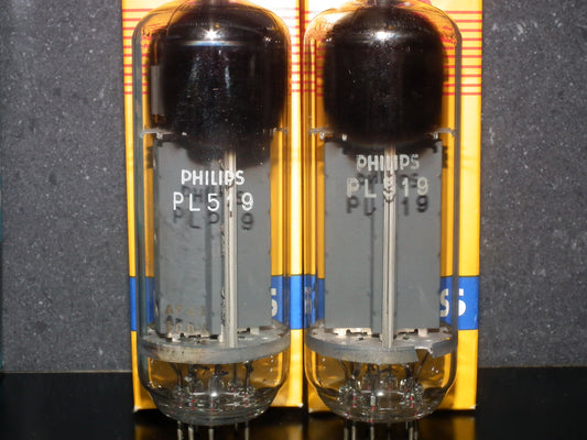 PL519 Mullard Philips 40KG6 PLATINUM Matched PAIR Blackburn 1970 EAR Tested
