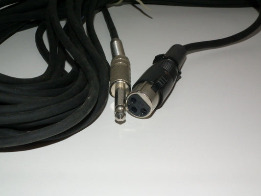 NOS Hi Quality Audio Cable XLR Female to 6.3mm Prefer MK-105 Low Noise 10m