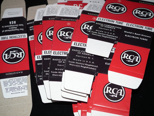 RCA Tube Boxes for Octal Audio tubes GZ34 6SN7GT ECC33 5AR4 (10 pcs)
