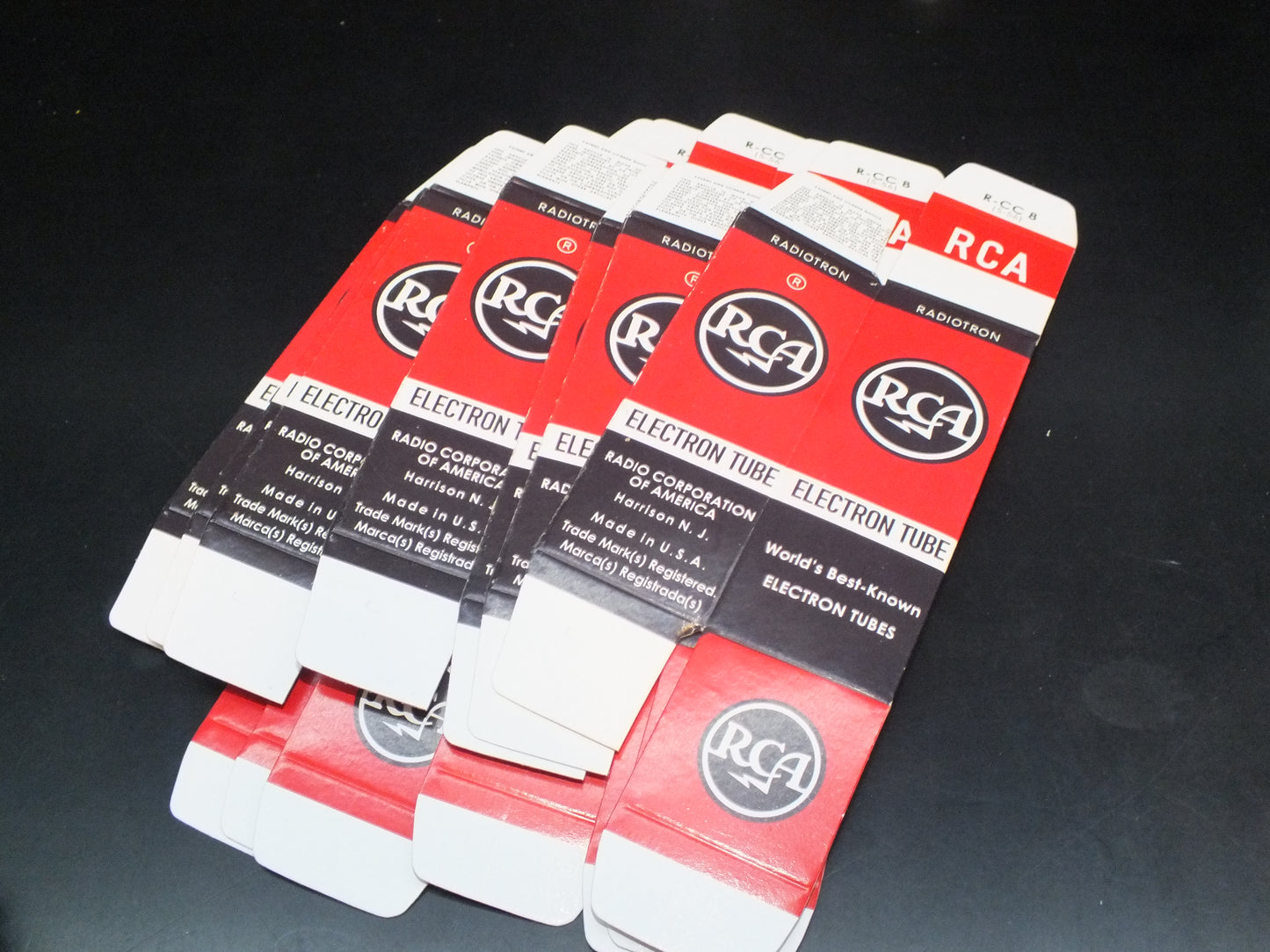 RCA Tube Boxes for Octal Audio tubes GZ34 6SN7GT ECC33 5AR4 (25 pcs)