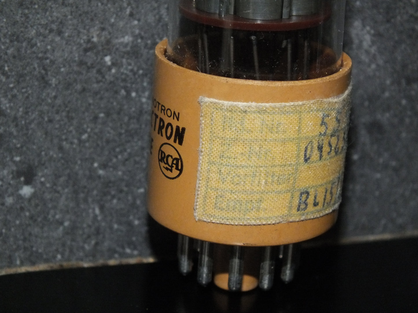 RCA Photomultiplier Tube RARE Handwritten Label