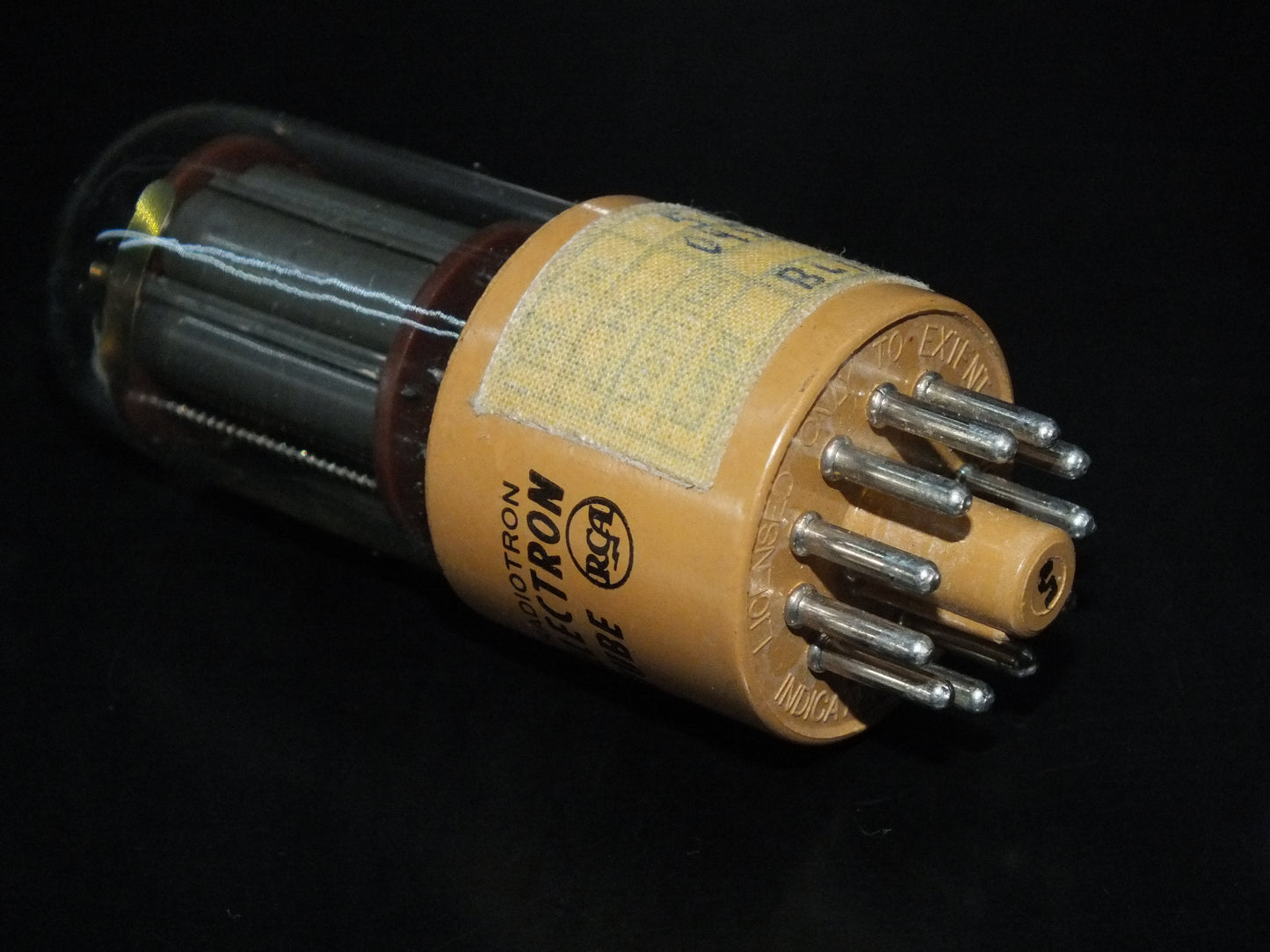 RCA Photomultiplier Tube RARE Handwritten Label