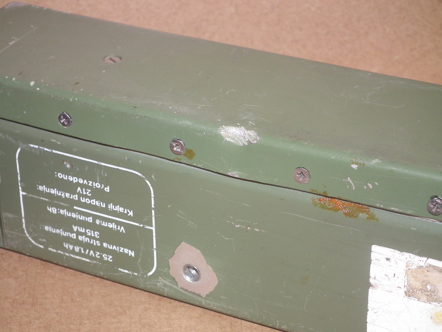 ROCKWELL COLLINS PRC-515 RU-20 Empty Battery Case 612A-1 629-5703-002 Dents