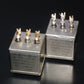 Two vintage Siemens PIO capacitors 2x1uF 300V Klangfilm - West Germany tube audio