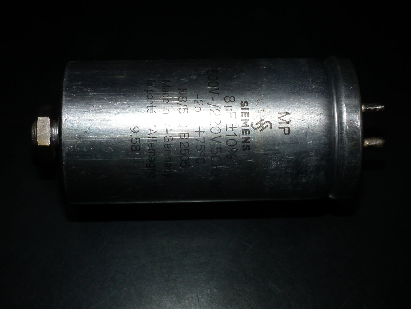 Siemens Klangfilm PIO capacitor 8uF 500V tube audio 8mfd (1 pcs)