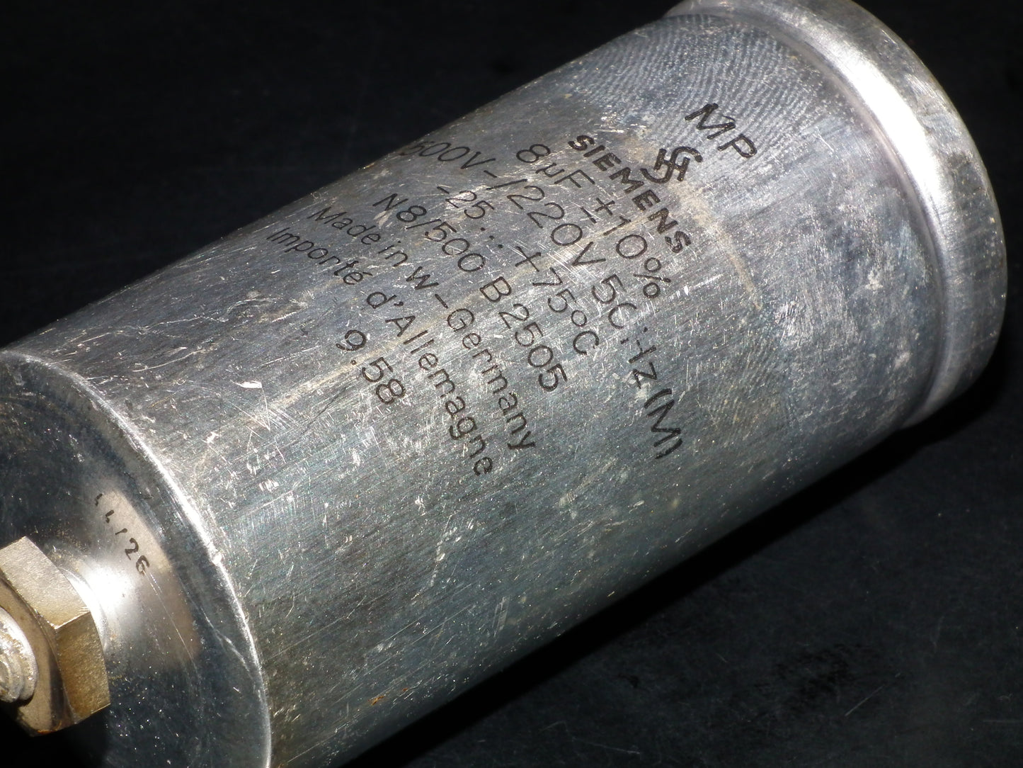 Siemens Klangfilm PIO capacitor 8uF 500V tube audio 8mfd (1 pcs)