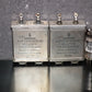 Siemens Klangfilm PIO capacitors 4uF 160V glass end seal two pcs 50s