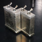 Siemens Klangfilm PIO capacitors 4uF 160V glass end seal two pcs 50s