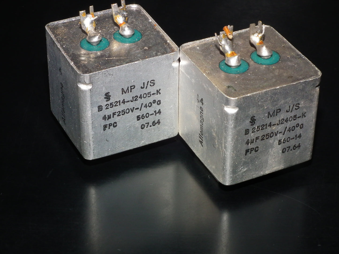 Siemens Klangfilm PIO capacitors 4uF 250V two pcs (2)