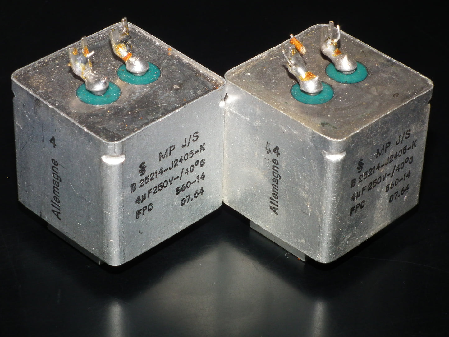 Siemens Klangfilm PIO capacitors 4uF 250V two pcs (2)