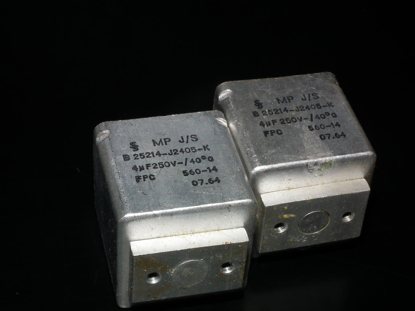 Siemens Klangfilm PIO capacitors 4uF 250V two pcs (2)