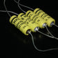 Four 4 NOS vintage Siemens MKL Capacitors 0.22mfd 100V 0.22uF 220nF Klangfilm