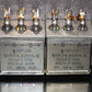 Siemens Klangfilm PIO capacitors 2x1uF/250V glass end seal two pcs 60s