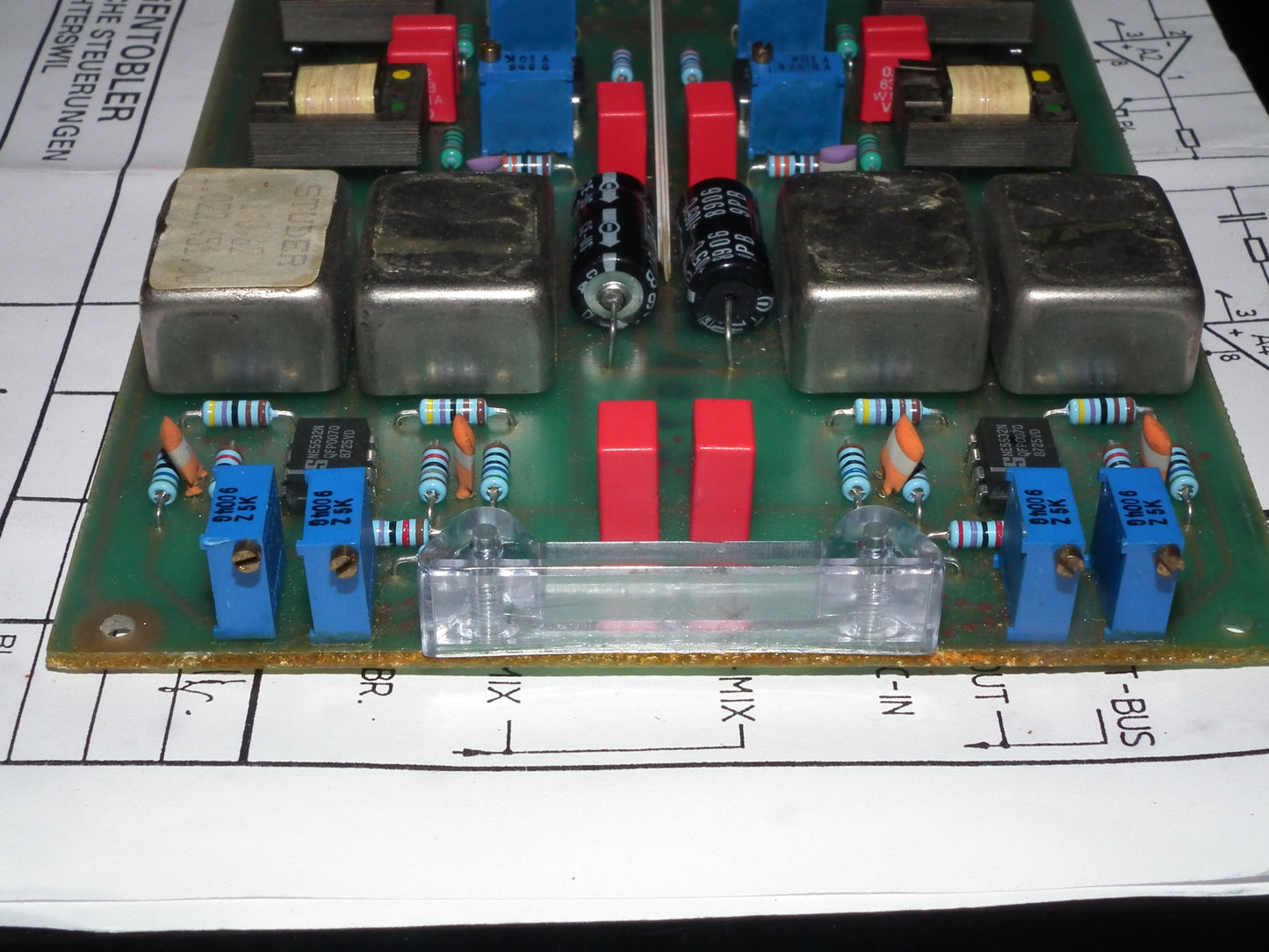 Studer Trennverstarker Module with 4 x 1.022.451 Transformer