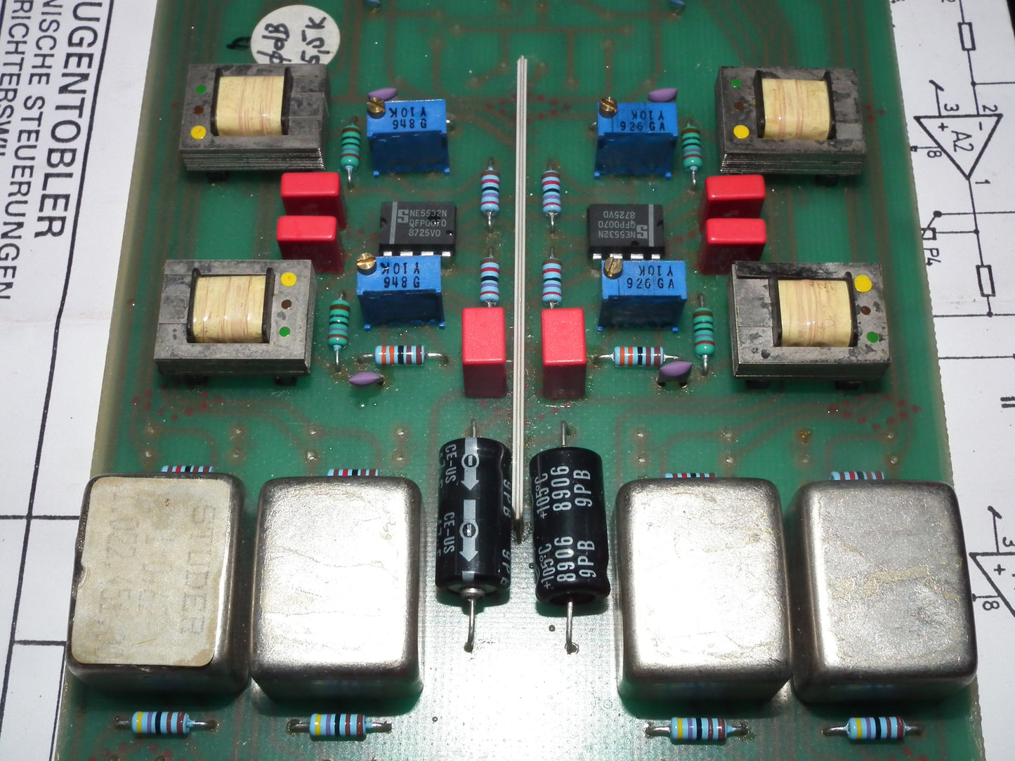 Studer Trennverstarker Module with 4 x 1.022.451 Transformer