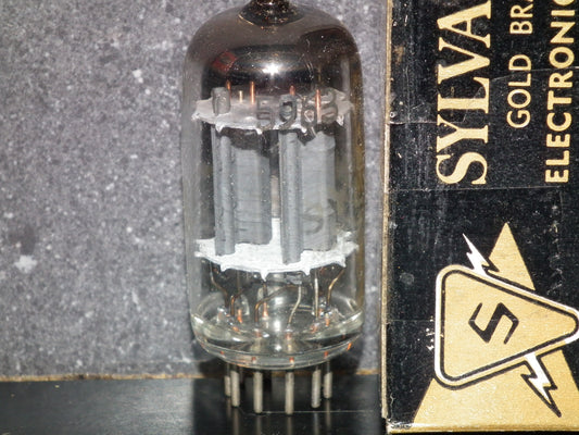 5963 Sylvania Gold Brand 12AU7 ECC82 NOS NIB