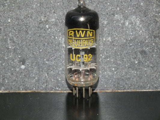UC92 RFT RARE FOIL Getter Microphone triode, hum & microphonics tested
