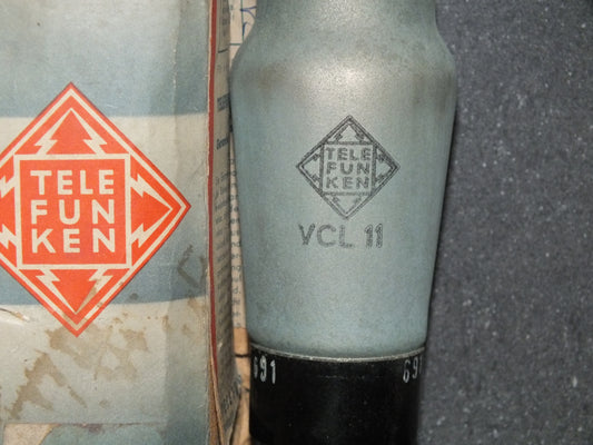 Telefunken VCL11 NOS NIB Audio Triode Pentode Silver Coated