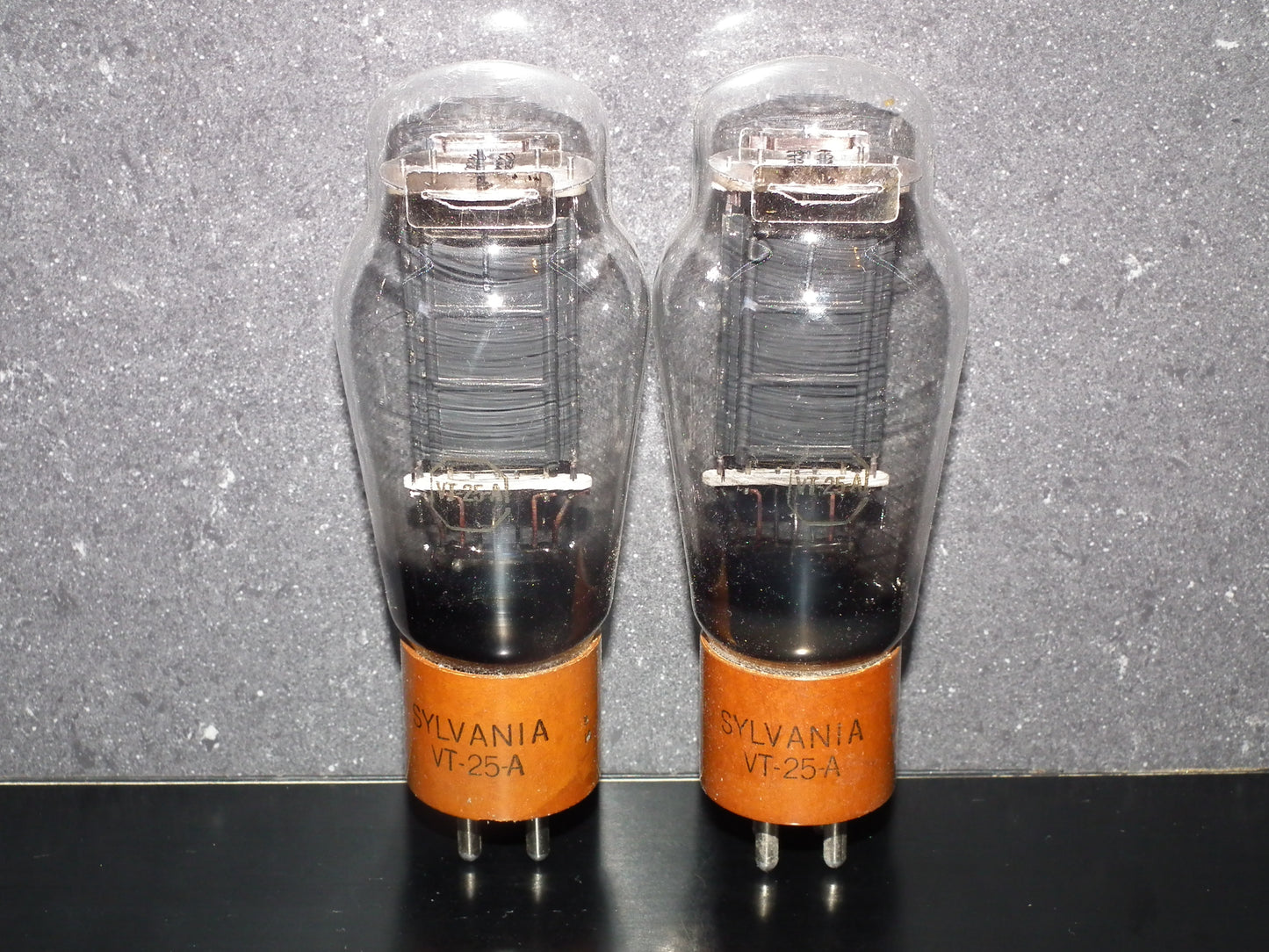 Matched Pair (2 tubes) Sylvania VT-25A NOS Long Anode DHT