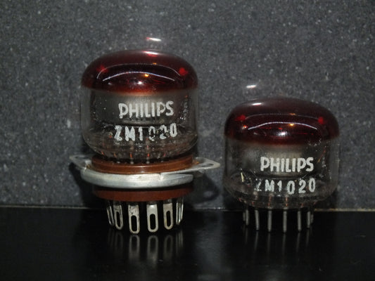 ZM1020 Philips Red Nixie Tube (2 PCs) + Socket