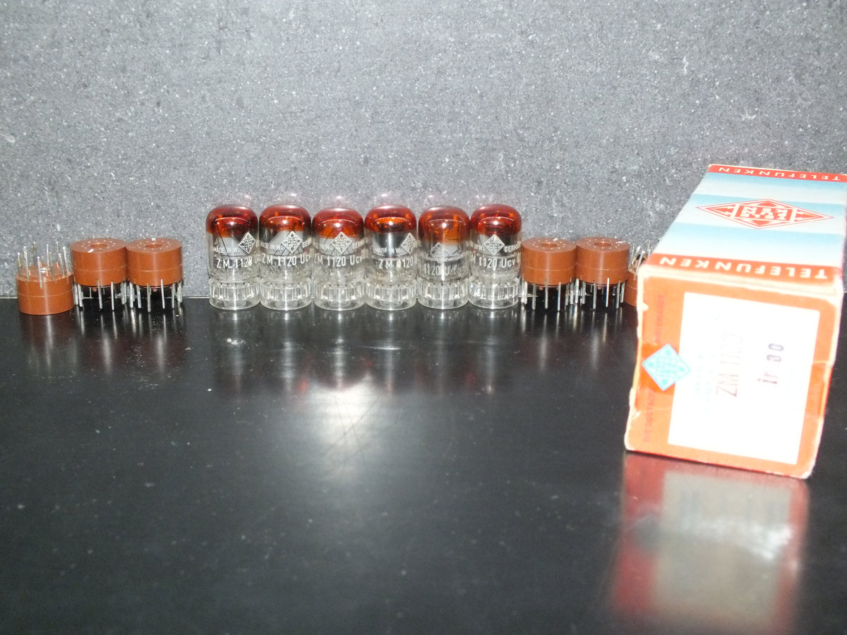 ZM1120 Telefunken Red Nixie Tube (1 PCs) + Socket (1 PCs) NOS