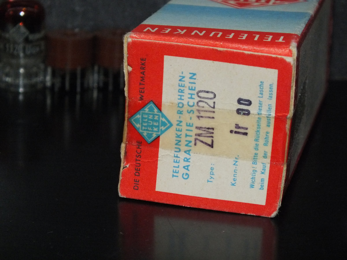 ZM1120 Telefunken Red Nixie Tube (1 PCs) + Socket (1 PCs) NOS
