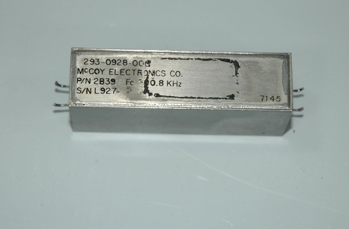 Collins 51S-1 Mechanical Filter p/n 293-0928-000 - IF 500.8kHz - BW 800Hz for CW