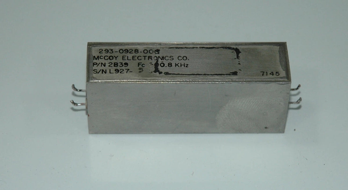 Collins 51S-1 Mechanical Filter p/n 293-0928-000 - IF 500.8kHz - BW 800Hz for CW