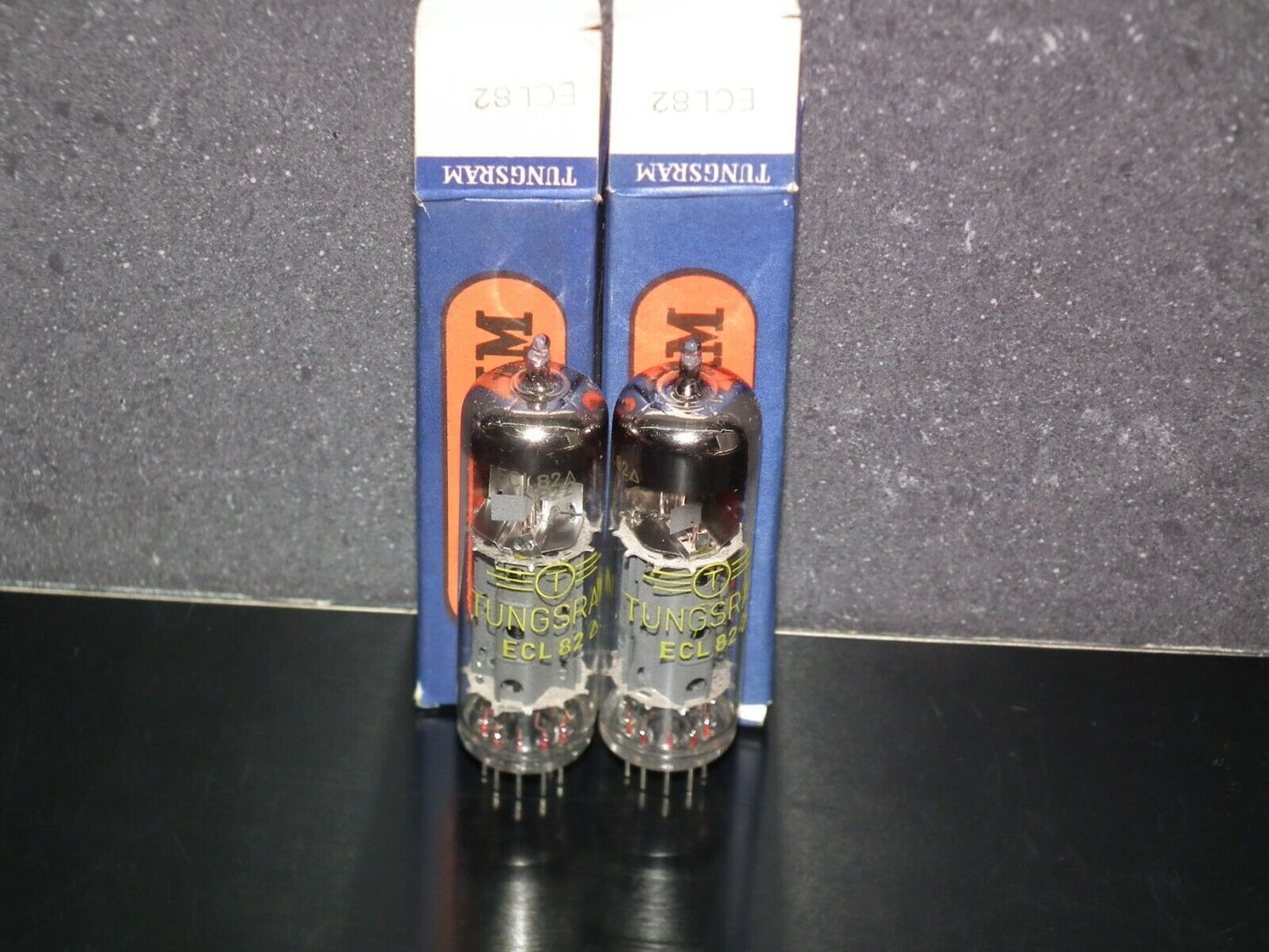ECL82 Tungsram NOS NIB RARE Dual Stage Big Ring Getter, early 60s, the same code