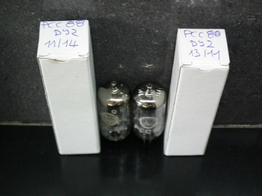 Matched pair PCC88 Valvo 7DJ8 GRAY SHIELD DUAL STAGE GETTER Used tested OK