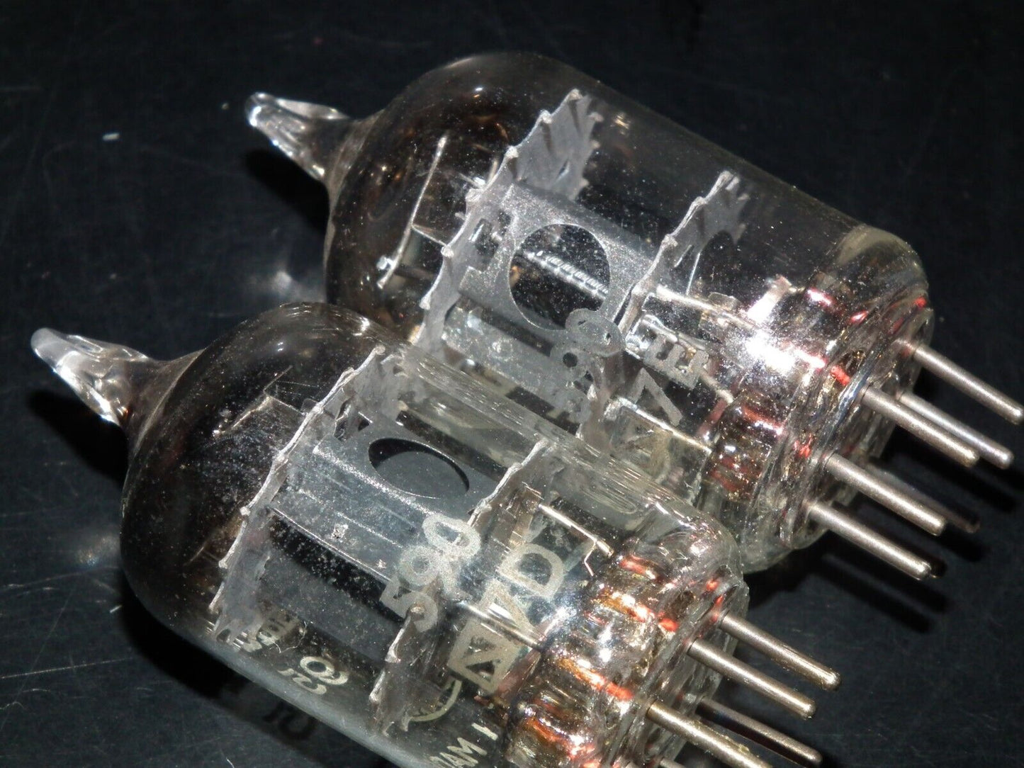 Matched Pair EF95 5654 6AK5W Mullard WHYTELEAFE Square Getter NOS Made in UK