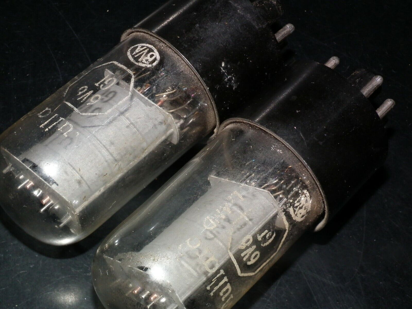 Matched Pair 6V6GTMullard G. Britain USED tested 95% Great Sounding 6V6