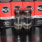 Platinum Matched pair 6350 RCA NOS NIB Rare Black Anodes Carbonized Nickel 1961