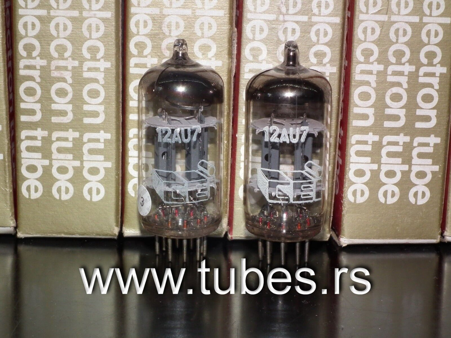 Philips Miniwatt 12AU7 ECC82 rebranded CEI - Platinum Matched Pair