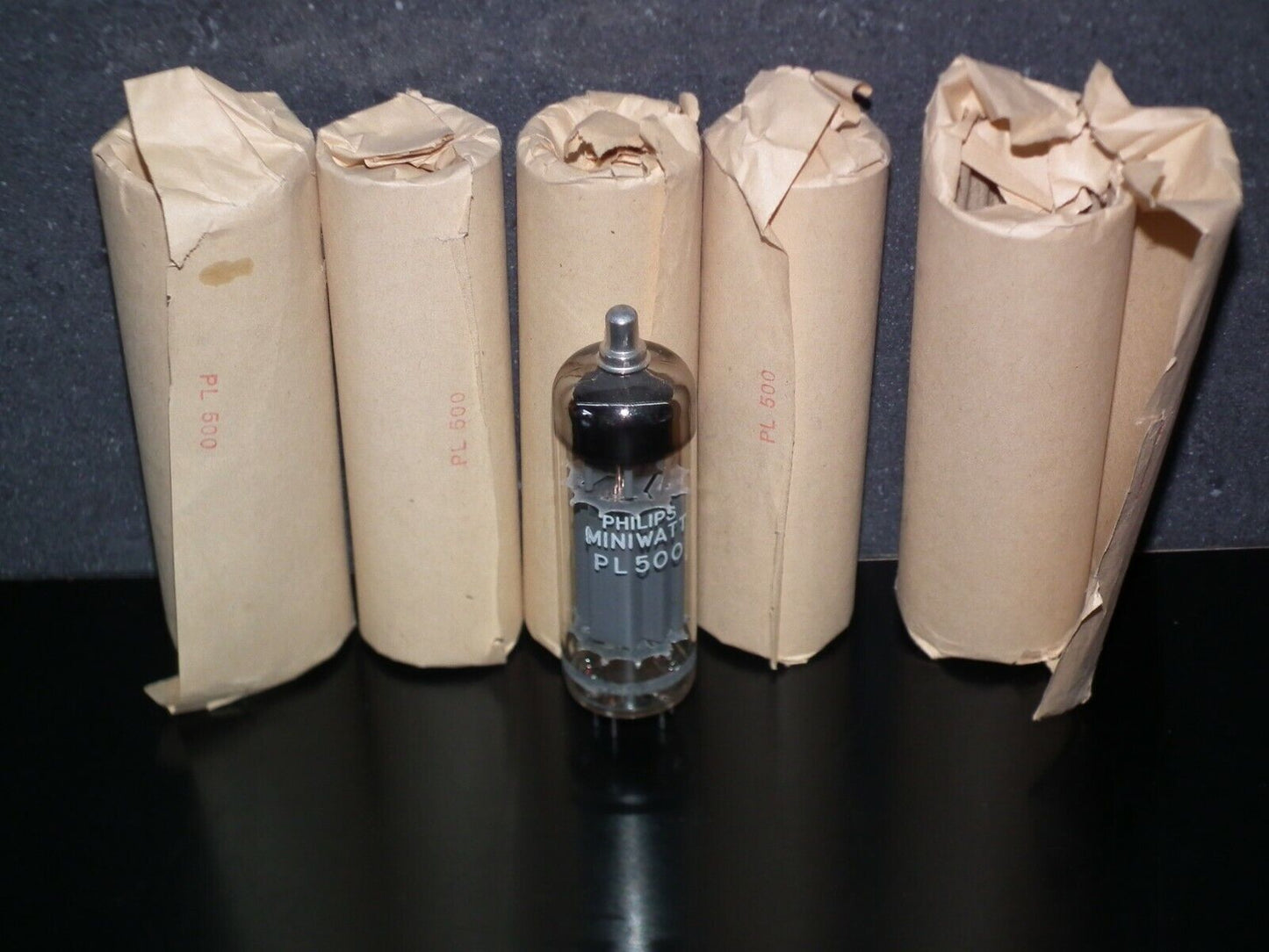 PL500 Philips Miniwatt NOS in original wrap RARE Early Version Heerlen Holland