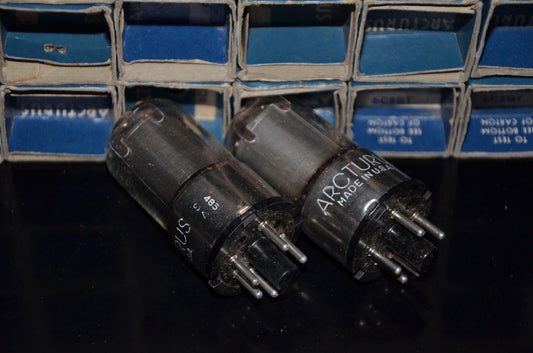 Matched Pair NOS Arcturus 6C5GT NIB - rare metal base -  Audio Triode