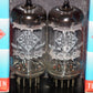 NOS Matched Pair ECC82 Telefunken 12AU7 Diamond Bottom Same Codes West Germany