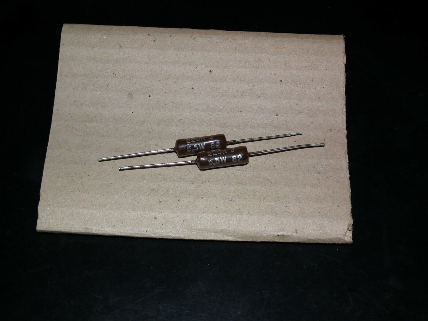 Two (2 pcs) NOS vintage resistors 220 Ohm 5.5W West Germany Klangfilm tube audio