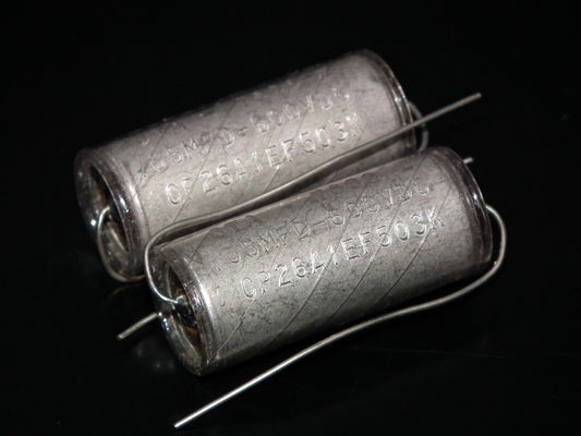One Vintage GUDEMAN PIO Capacitors 50nF 600V 0.05uF NOS Paper In Oil Engraved