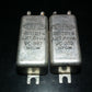 Two vintage PIO capacitors 1.6uF 350V MICROFARAD perfect for tube audio glass