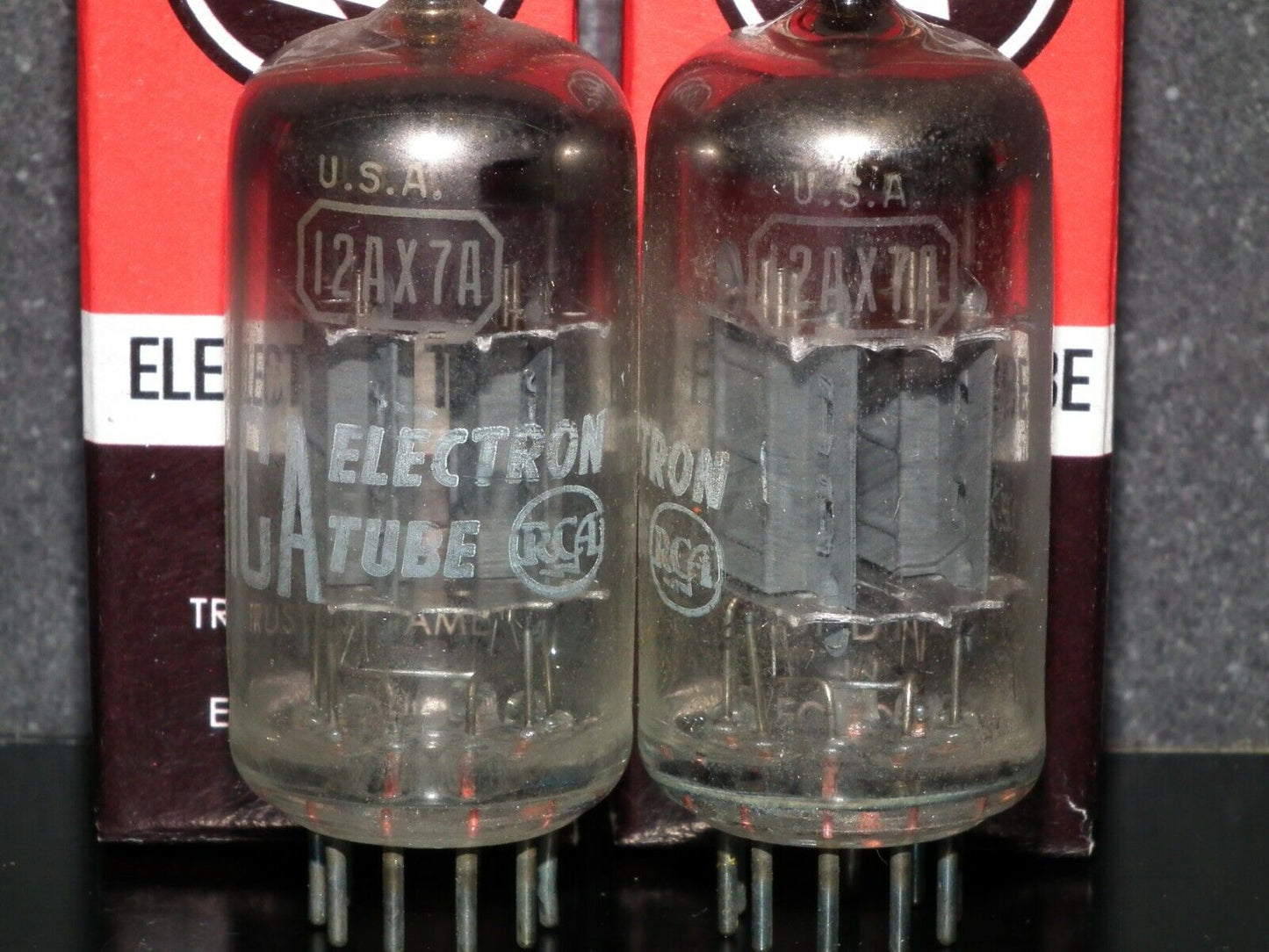 12AX7A RCA ECC83 Matched Pair 1960 Used tested 90% of NOS balanced sections