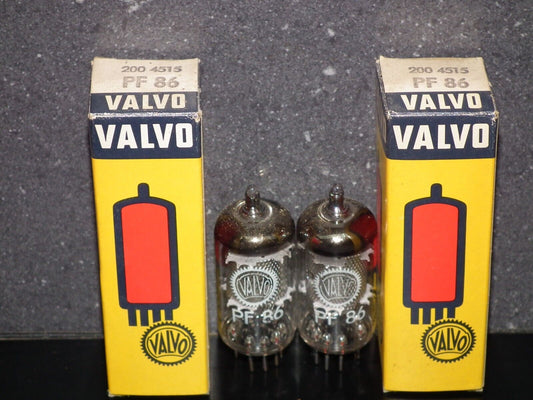 Two (2 pcs) PF86 Valvo NOS NIB (EF86 with different heater)